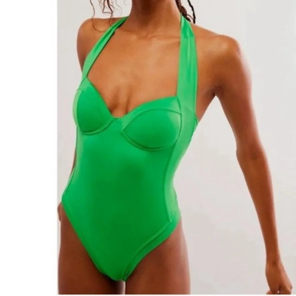 Free People/Anthropologie/Revolve Brand: WE ARE HAH Swimsuit Halter Vacation - Picture 1 of 11